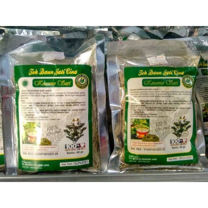 

Teh Daun Jati Cina , Belanda 30gr Jenis Curah Hikmah Herbal - Minuman Pelangsing Efektif