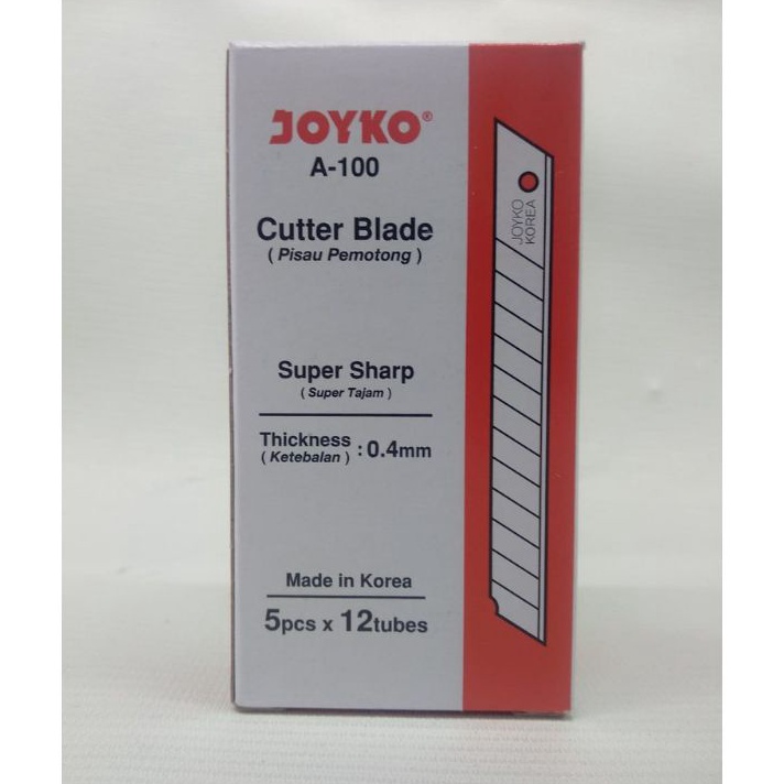 

Promo Isi Cutter / Refill Pisau Cutter Joyko A - 100 / (1pak)