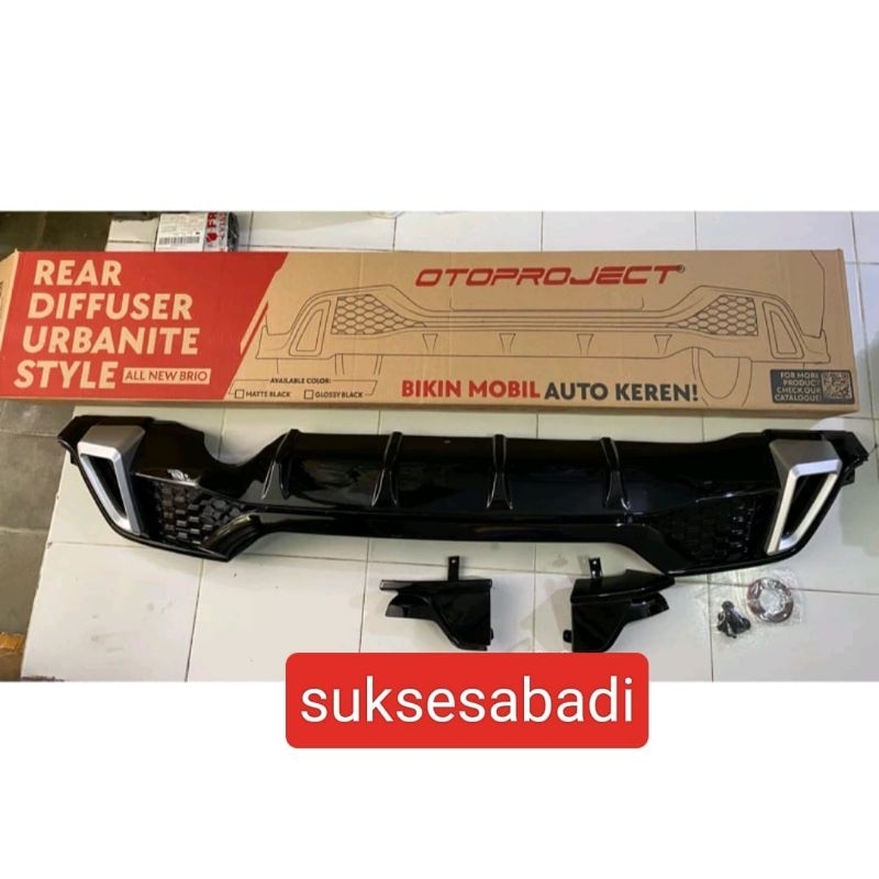Diffuser bumper belakang all new brio model urbanite