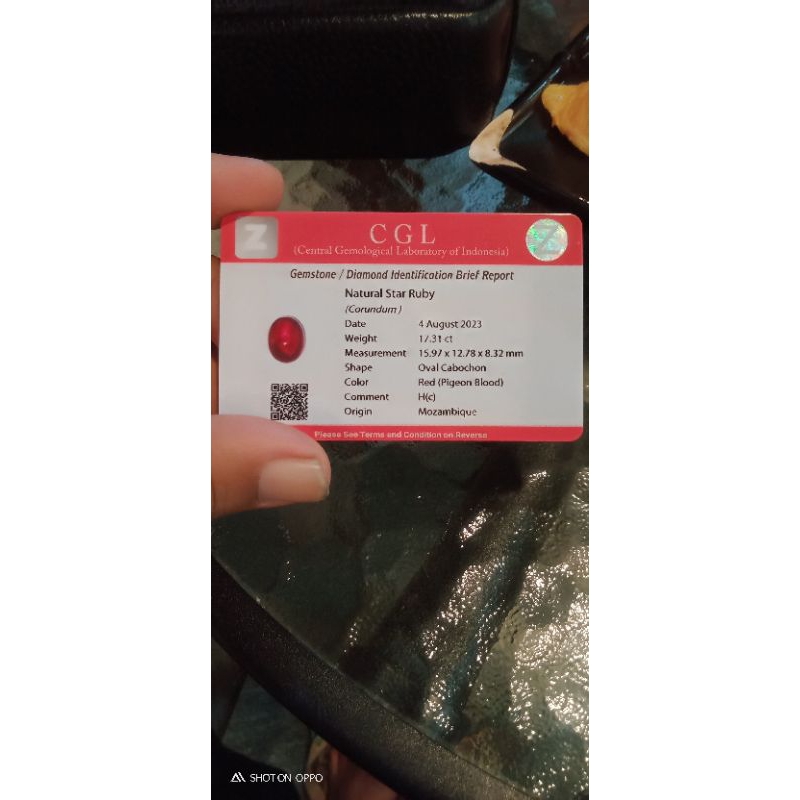 Natural Star Ruby
