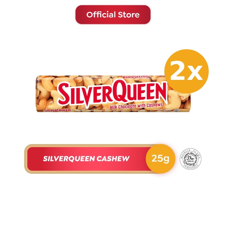

☋➔✰✪ Silverqueen Cashew 25 g x 2 pcs Diskon