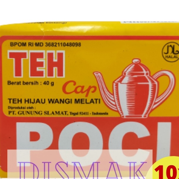 

WCMF7286 GROSIR Teh Poci Kuning Superioe 10 pcs x 40 gram