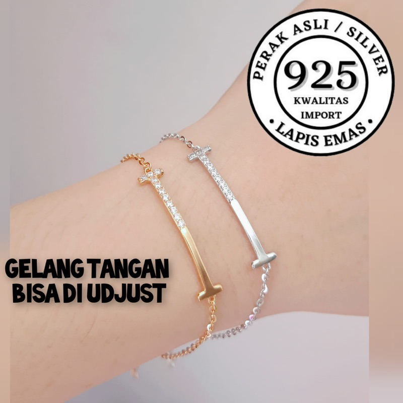 GELANG PERAK TANGAN MATA WANITA ANTI KARAT/GELANG PERAK ASLI 925 LAPIS EMAS/GELANG MATA LISTRING/GEL
