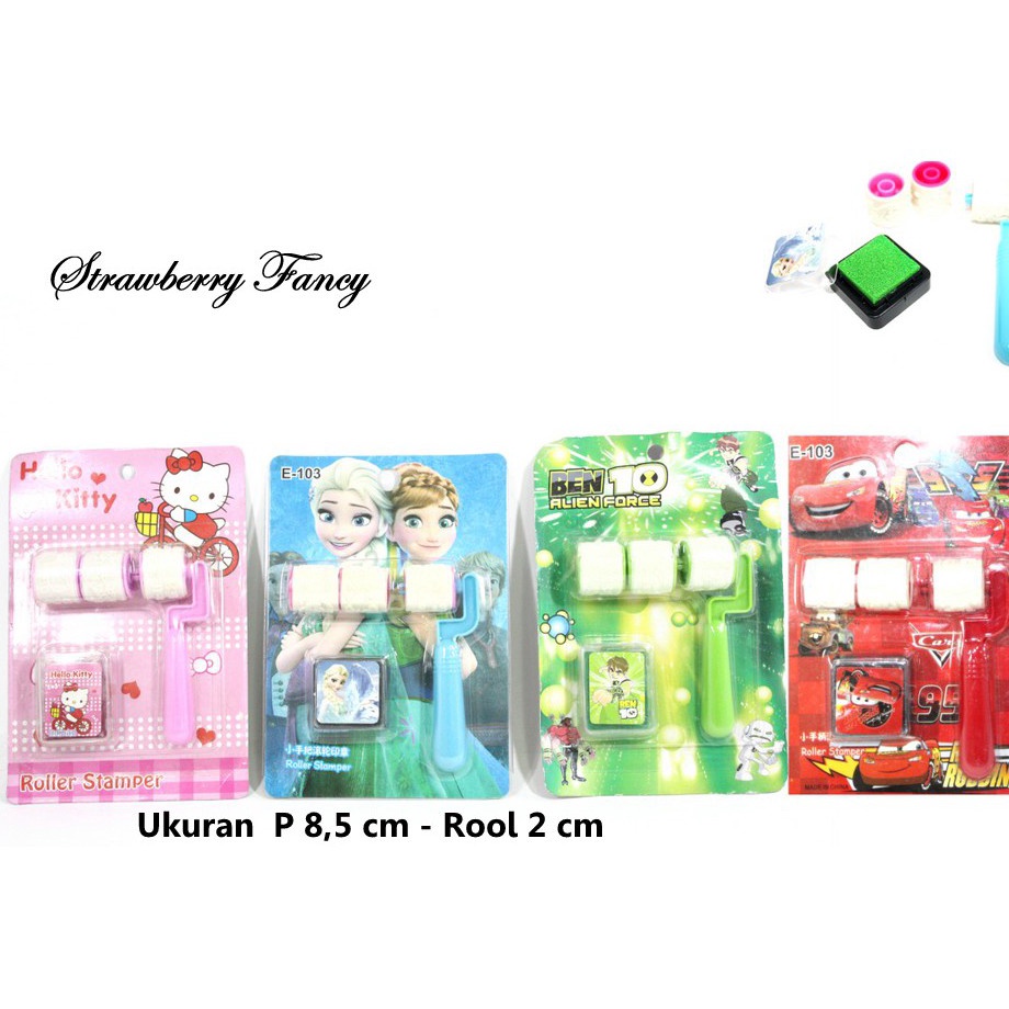 

Model Baru Cute Roll Stamp Kids Stationery (Frozen/Ben10/Cars/Hello Kitty) Alat Tulis Anak Stempel Roll