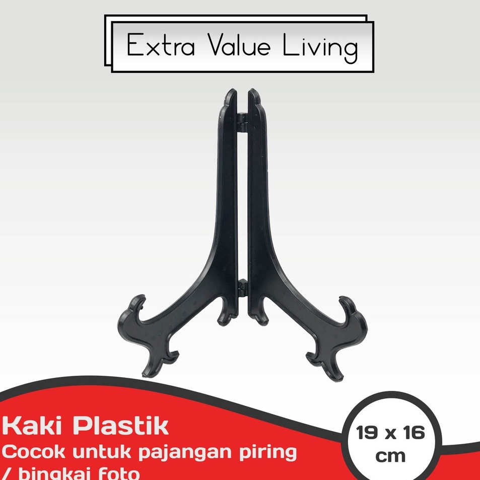 

Ready Stock YOSHIKAWA Kaki Piring Plastik / Standing Plate / Kaki Pajangan / Stand Frame EVL-PS-3-KAKI-PIRING