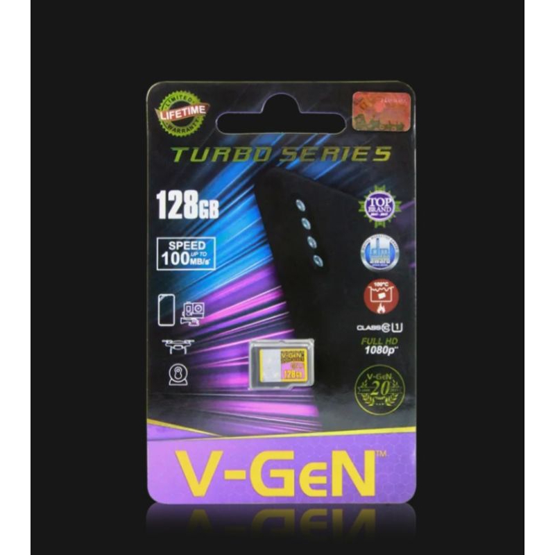 Memory Card MicroSd 128GB Class10 NA Memory Original V-Gen Resmi