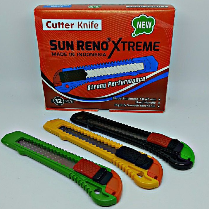 

Baru CUTTER isi 12pcs CUTTER SUNRENO GROSIR
