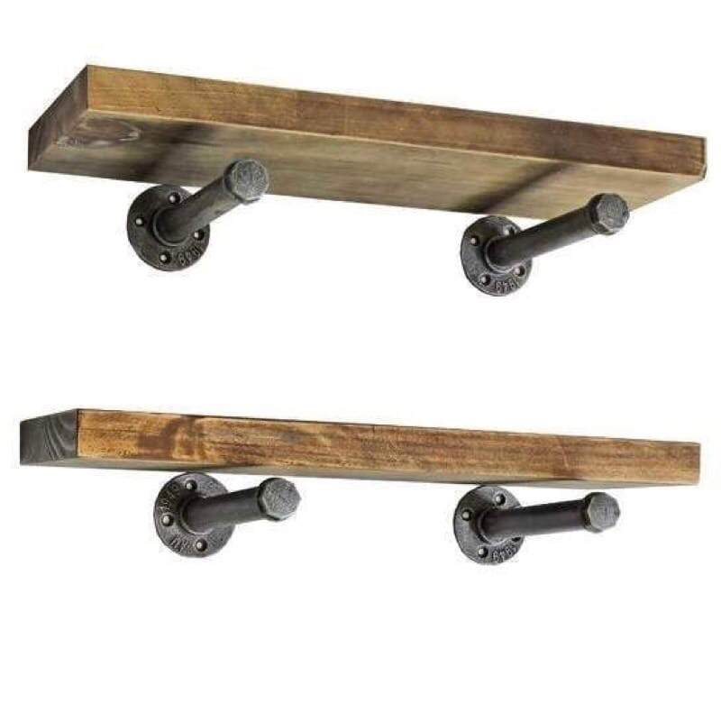 Rak industrial - Rak dinding - rak kayu jati industrial - Rak estetik