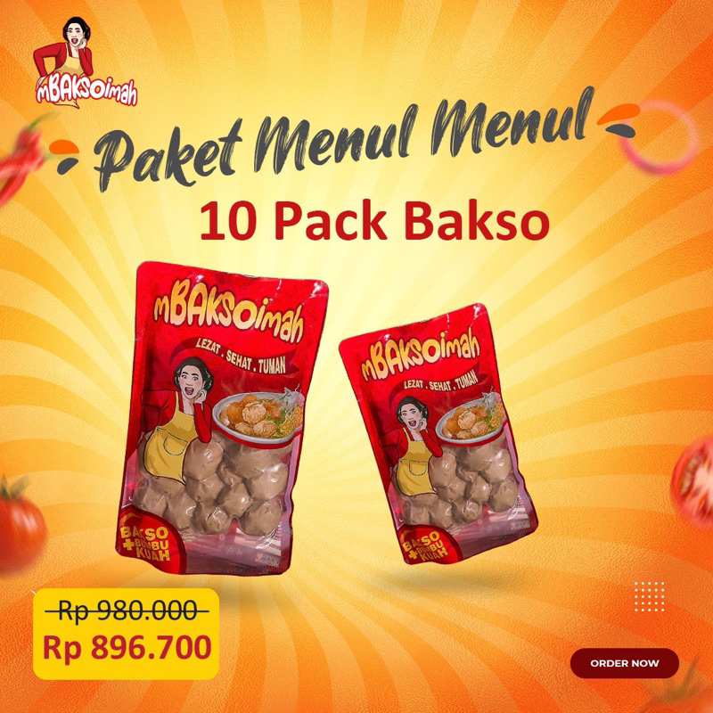 

mBAKSOimah Paket MENUL MENUL (10 pack bakso halus)
