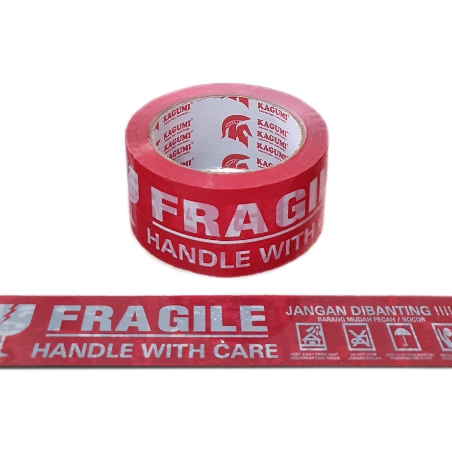 

➽✤★ LAKBAN FRAGILE MERAH JANGAN DI BANTING KAGUMI 48MM X 100 YARD