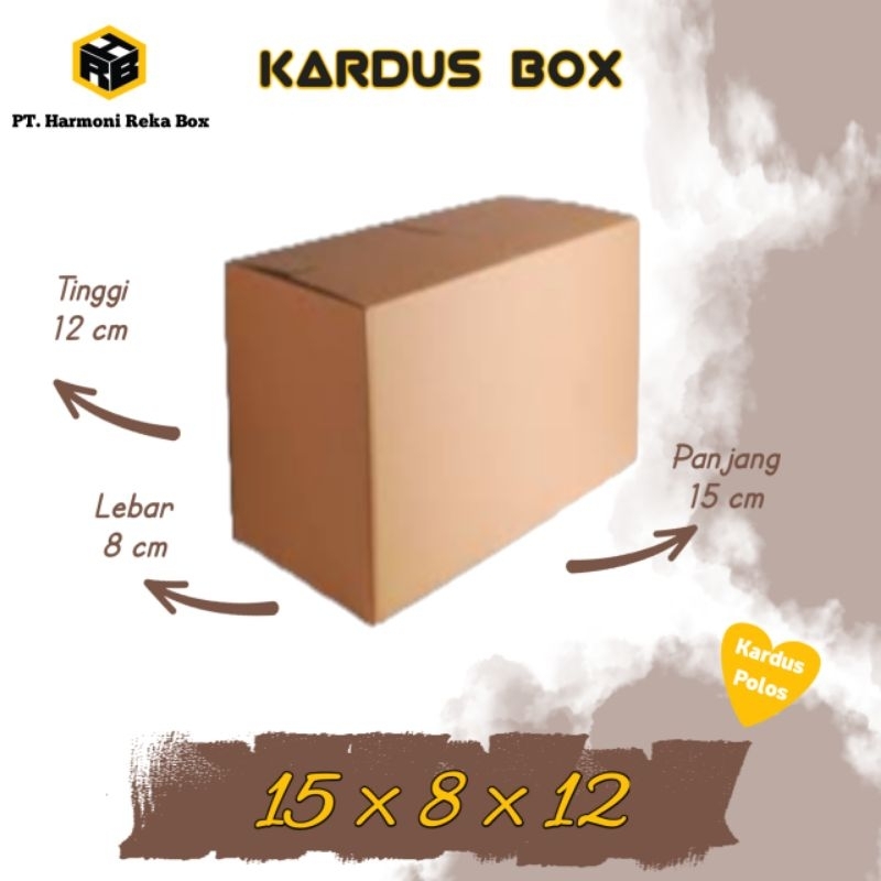 

Kardus/Box Packing Paket Kecil Polos Ukuran 15x8x12 cm