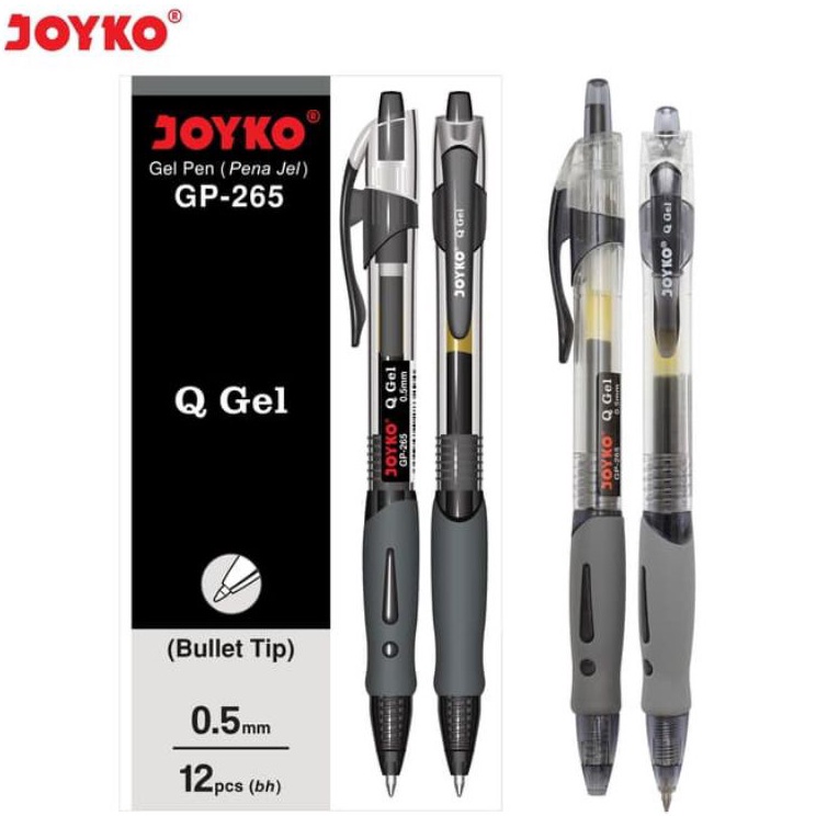 

Terkini Pulpen Gel Joyko Gp-265 Q Gel 0.5mm ( 1pak/12pcs ) Sale