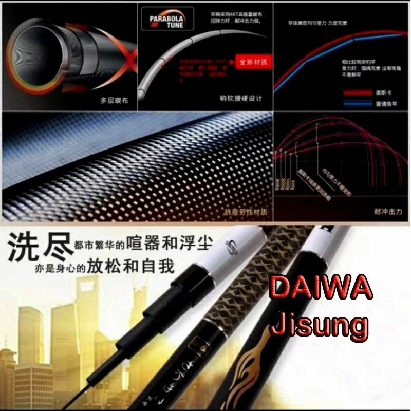 DAIWA JISUNG. 9H. MADE IN JAPAN. p720 kaku kuat.