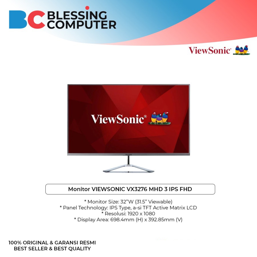 Monitor VIEWSONIC VX3276 MHD 3 IPS FHD / Monitor 32 inchi