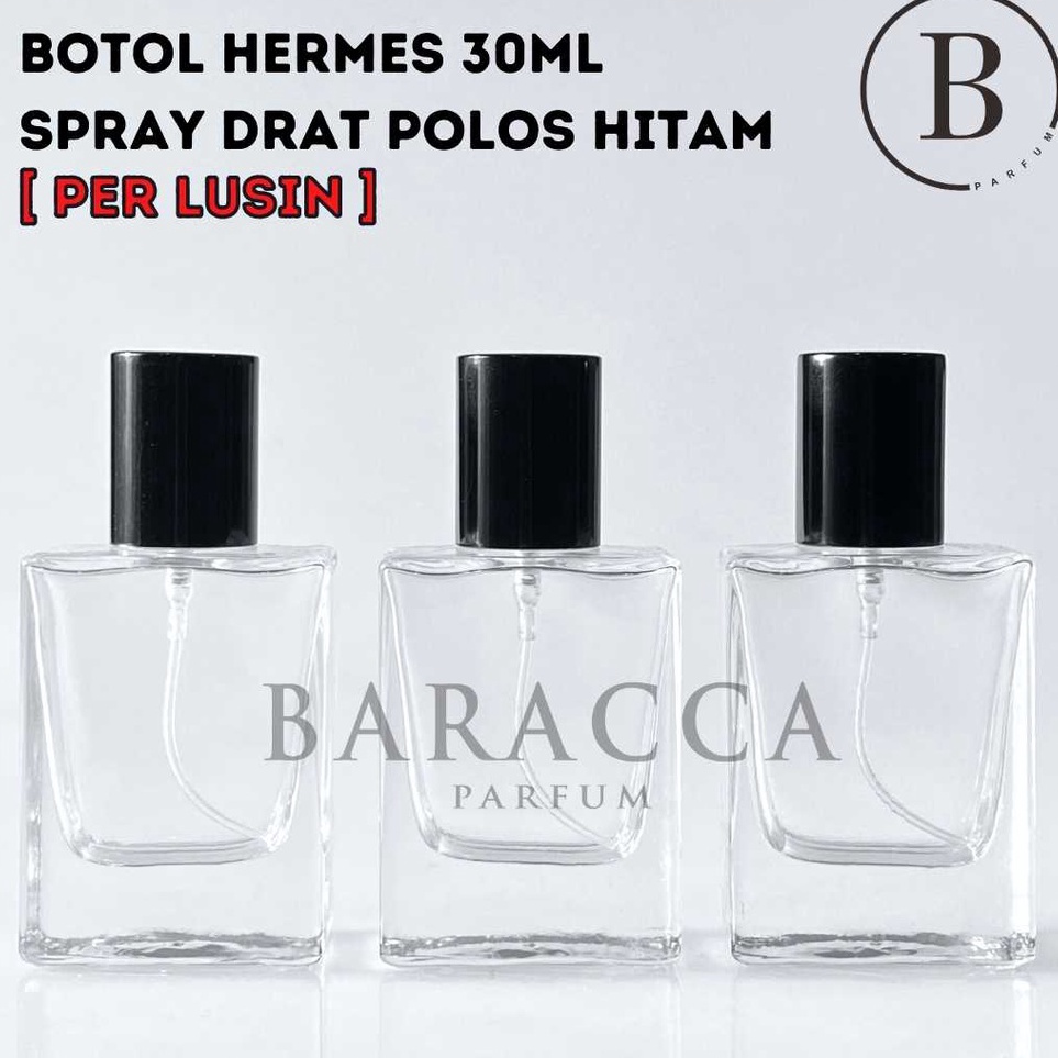Khusus hari ini Botol Parfum Hermes 30ML Drat Hitam - Botol Parfum Kosong Hermes - Botol Hermes 30ML