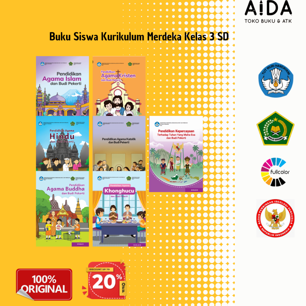 Buku Kurikulum Merdeka kelas 3 SD Buku Pelajaran Agama Kelas 3 SD