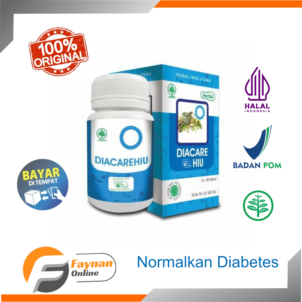 Herbal Indo Utama Diacare Hiu Obat Diabetes Herbal Diabetes BPOM