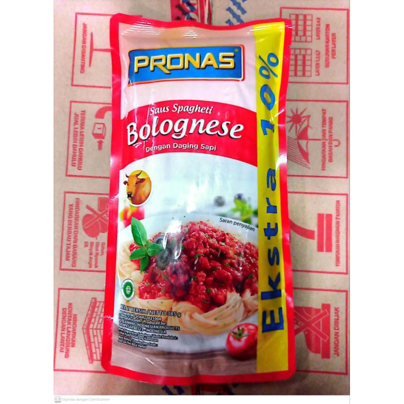 

Pronas Saus Spagheti Bolognese 385 gr