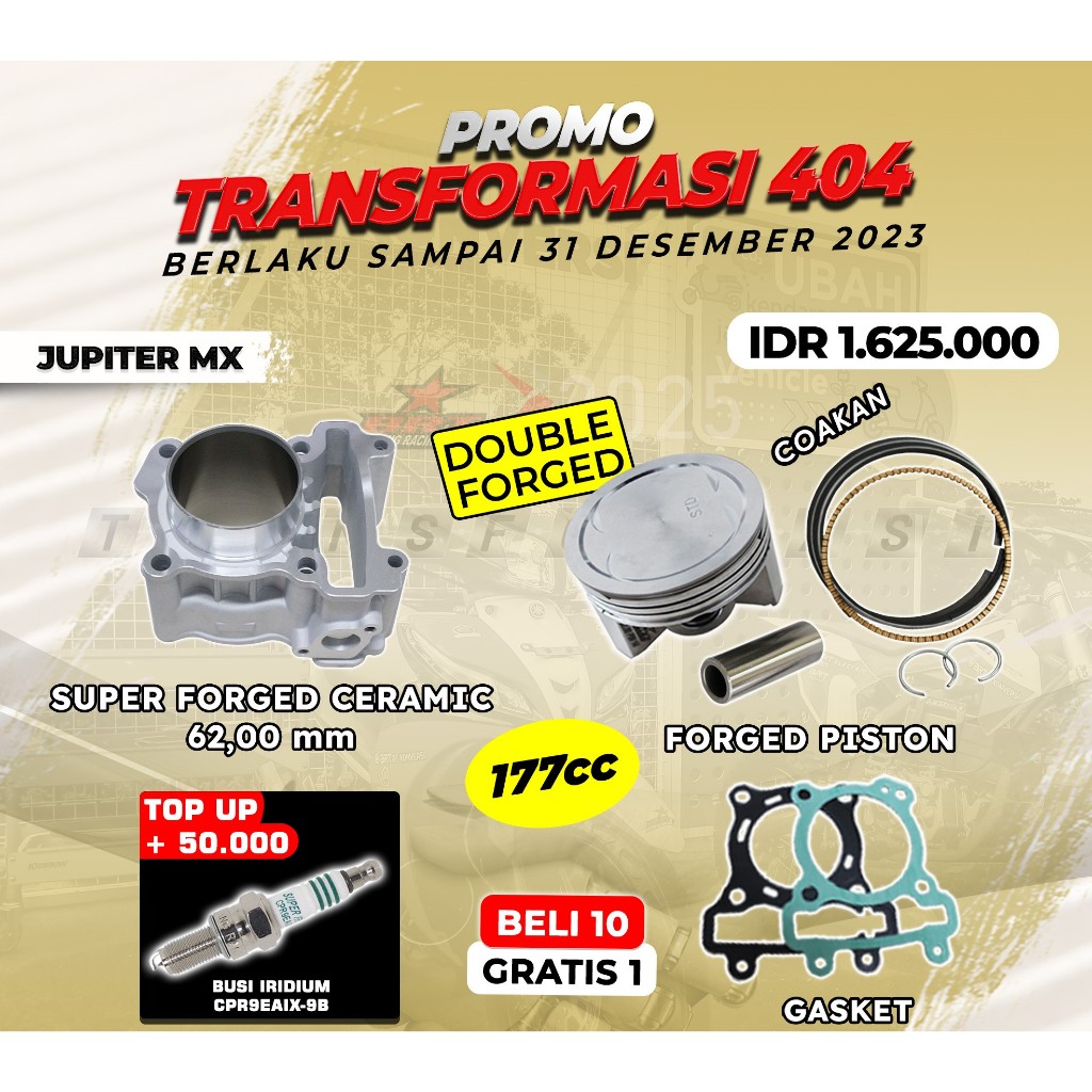 PAKET BLOK PISTON JUPITER MX | 177 CC | 150 CC | BRT