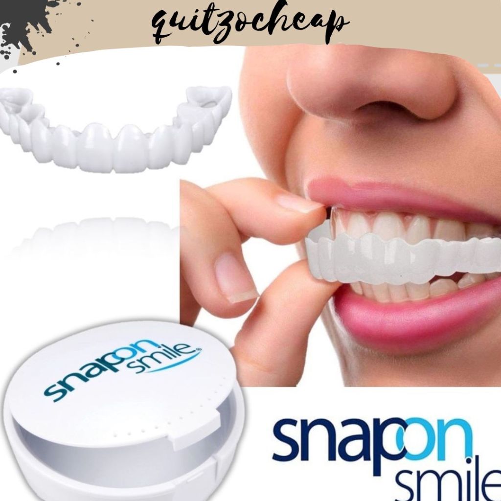 SNAP ON SMILE|Snap On Smile Authentic Gigi Palsu Snapon Instan Teeth Behel Perfect