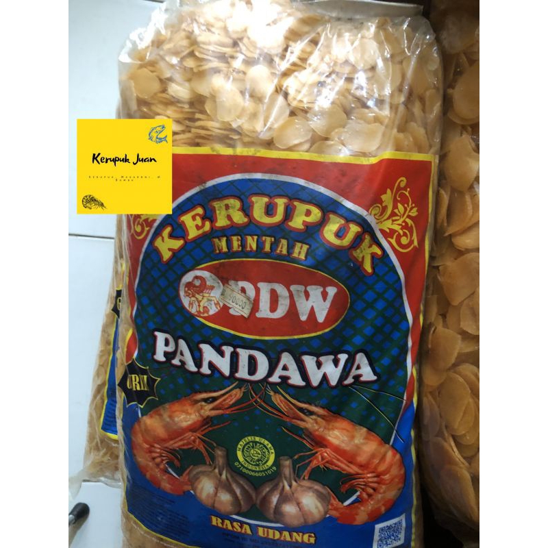 

Kerupuk Udang Kecil Cap Pandawa 5 KG / 1 Bal