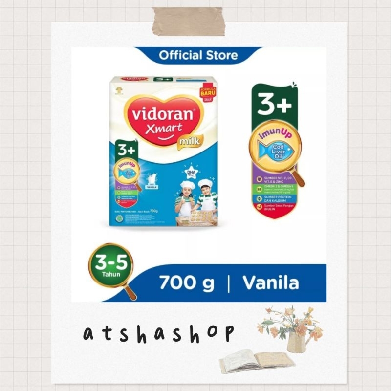 Vidoran Xmart 3 + Vanila 700gr Vidoran Smart 3+ Vanilla 700 gr Susu Formula Anak Termurah Murah Prom