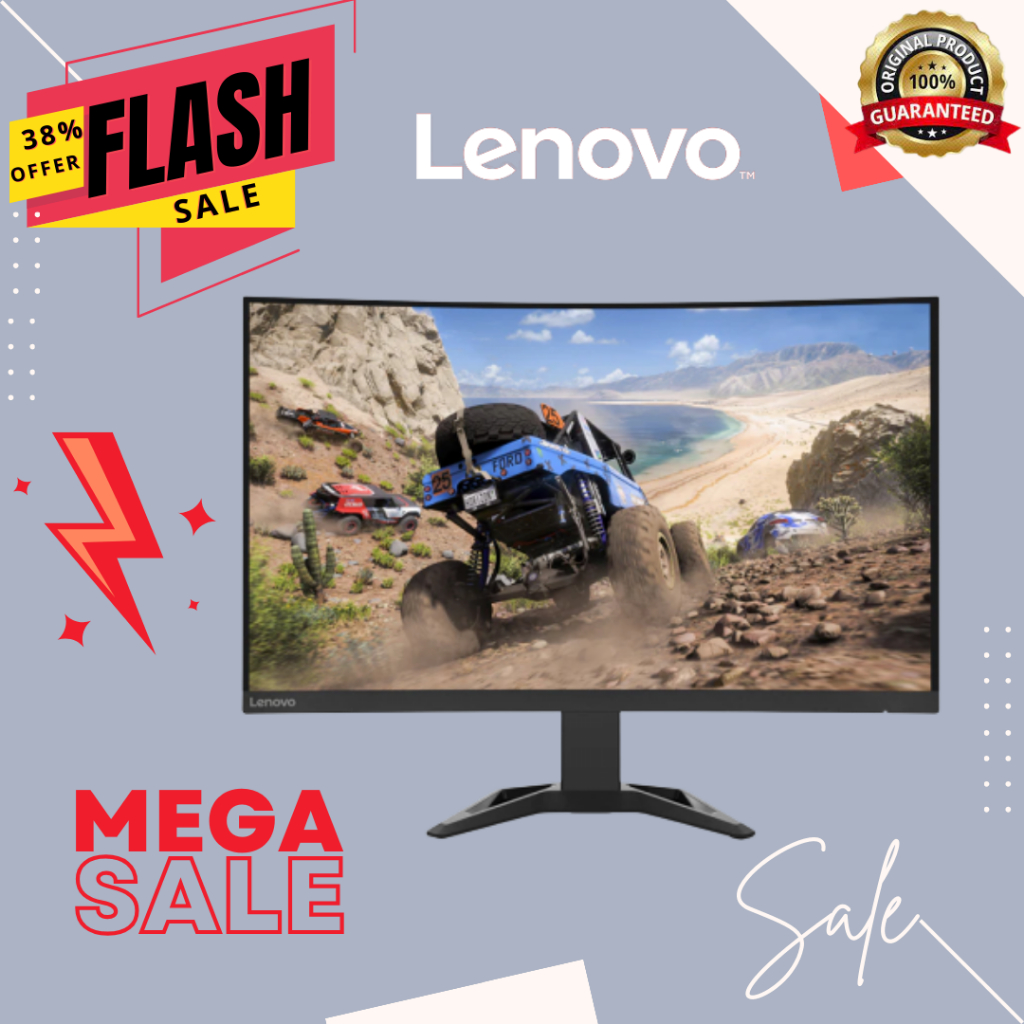 LENOVO MONITOR GAMING G32qc-30 31.5inch QHD Curved VA - lenovo  monitor gaming g32qc - 30 32,5 inch 