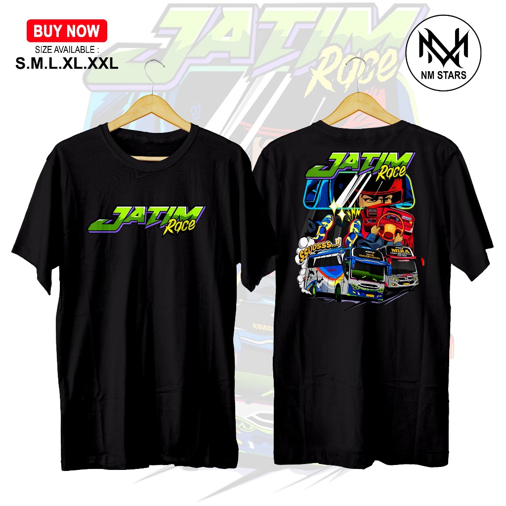 Kaos Bus Jatim Race JetBus3 - Kaos Bismania - Kaos Bus Spesial Edition - Kaos Busmania - Kaos Distro