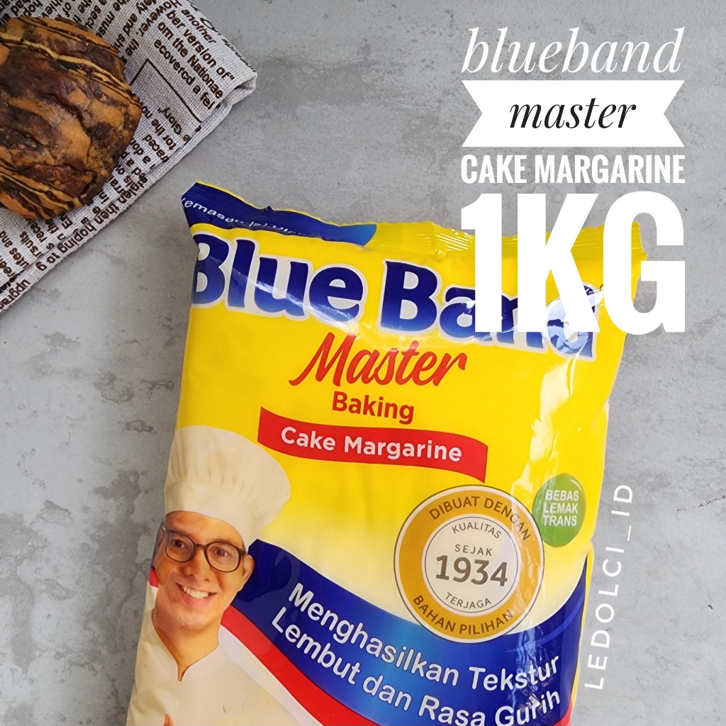 

BLUE BAND MARGARIN MASTER BAKING CAKE MARGARIN KEMASAN ASLI 1 KG