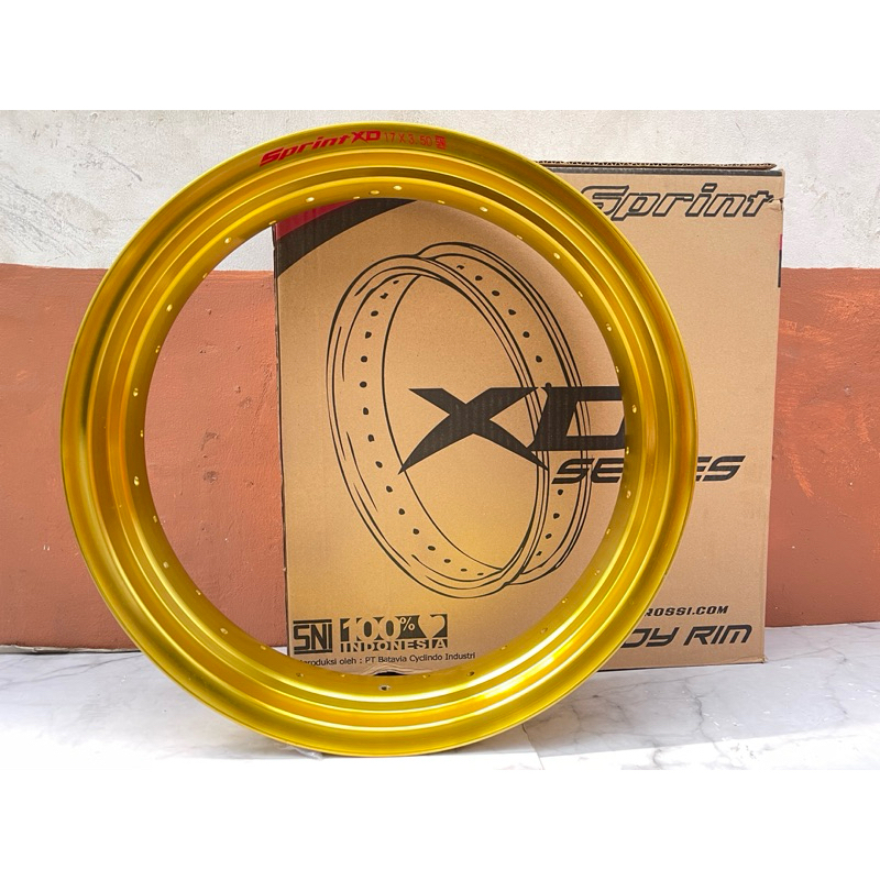 Velg Rossi XD Gold Silver Crom 300 350 Ring 17 Hole 36
