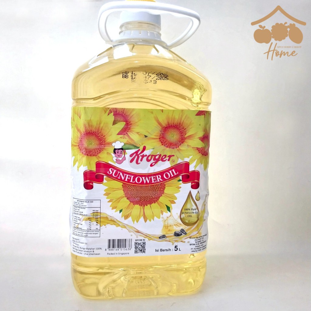

Kroger Sunflower Oil 5lt minyak Bunga matahari 100% PURE 5 Liter