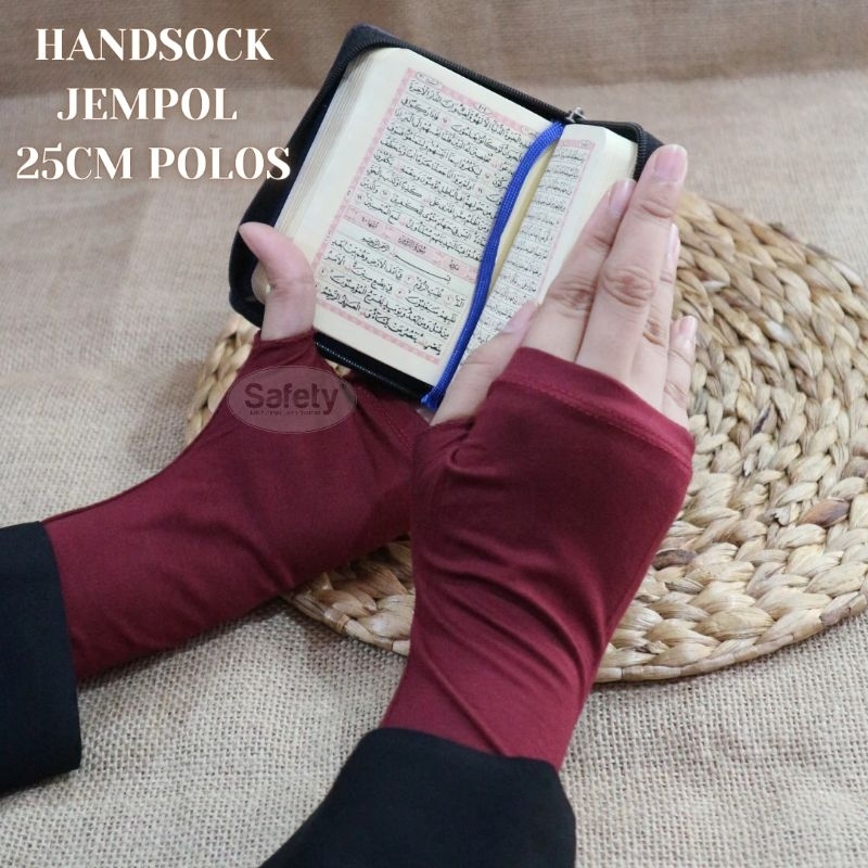 Handsock Jempol Pendek Polos 25cm