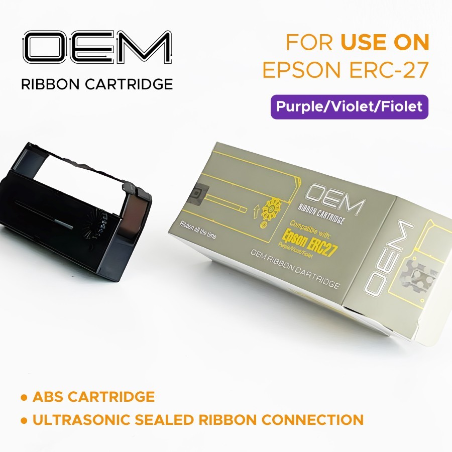 

OEM RIBBON CARTRIDGE PITA PRINTER KASIR ERC-27 (PURPLE)