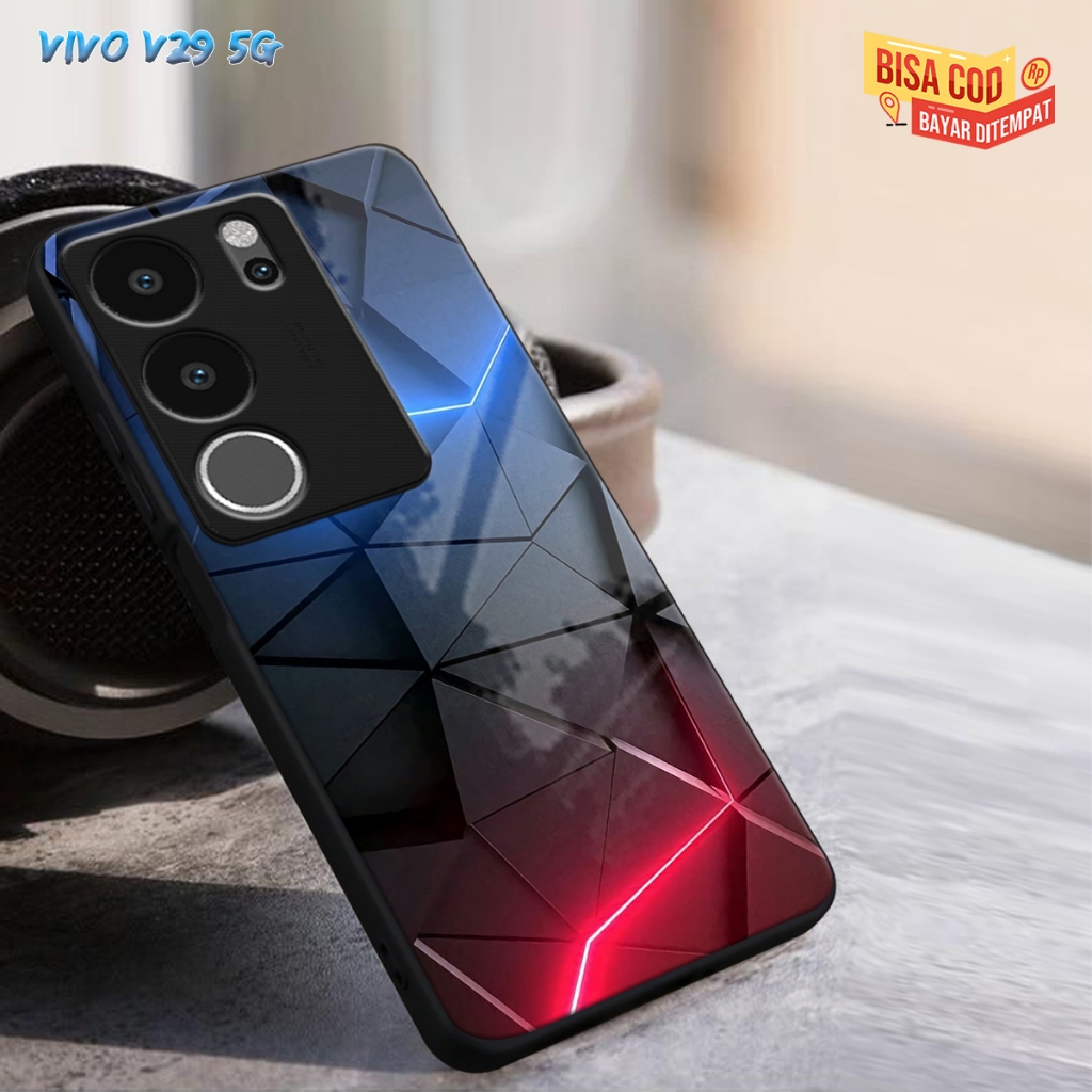 (CC212)CASING GLASS VIVO V29 5G CASING GLOSSY V29 5G CASE KACA VIVO V29 5G SOFTCASE VIVO V29 5G