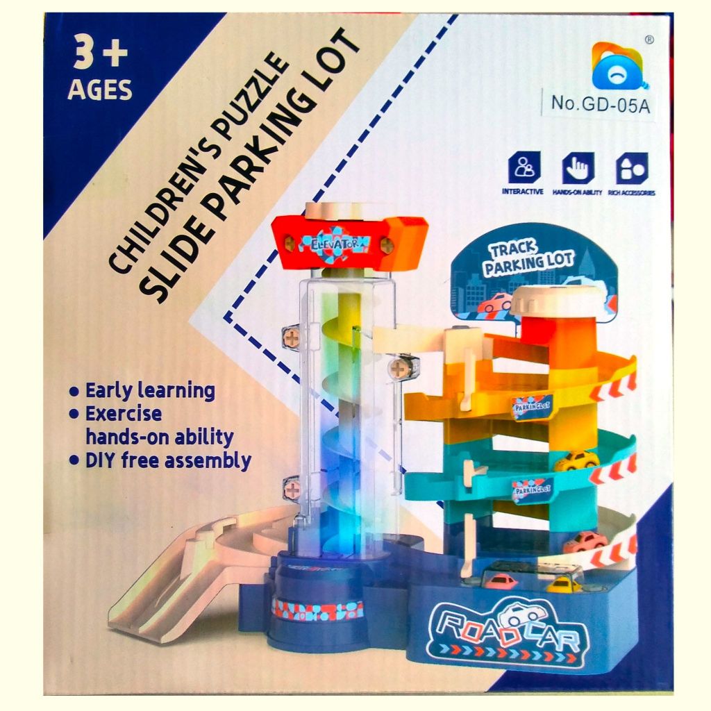 MAINAN MOBIL PARKIR PARKING LOT MENARA LIFT DENGAN MUSIK LAMPU