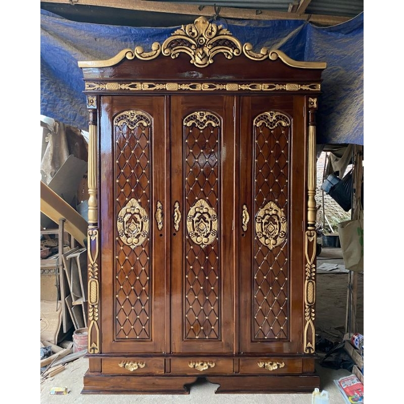 lemari pakaian minimalis lemari baju kayu jati jepara