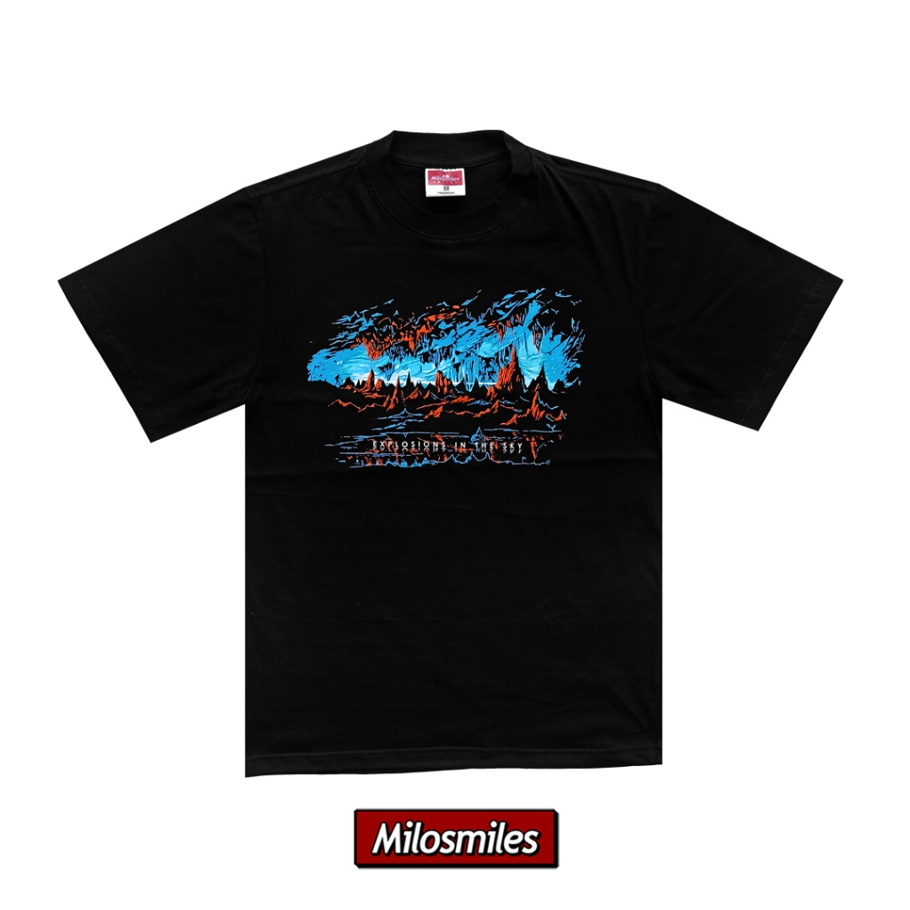 T-Shirt Baju Kaos Band Hitam | Explosions In The Sky - Cave Black Tee | Milosmiles