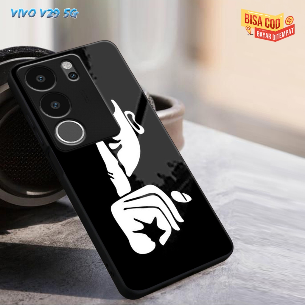 (CC232)CASING GLASS VIVO V29 5G CASING GLOSSY V29 5G CASE KACA VIVO V29 5G SOFTCASE VIVO V29 5G
