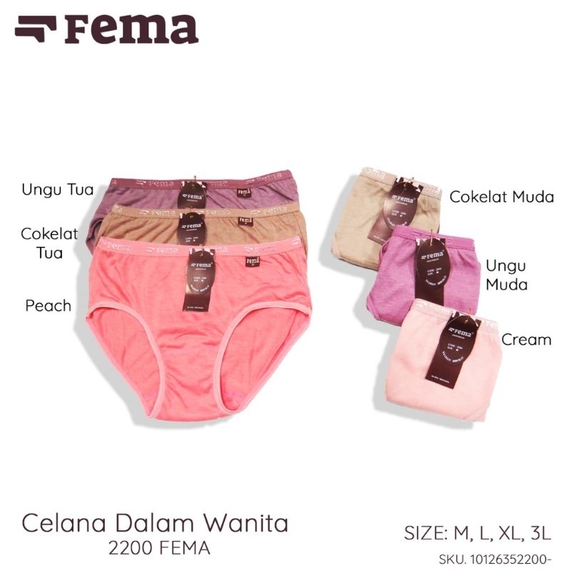 12Pcs Lusinan Cd Celana Dalam Jumbo Fema Katun Murah 2200/Celana Dalam Wanita Fema Katun nyaman dipa
