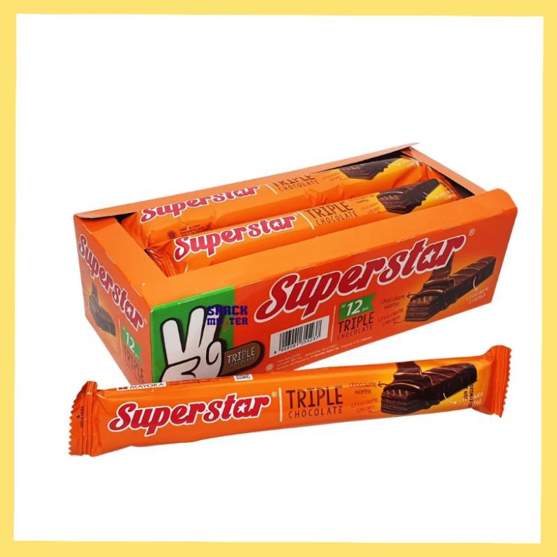 

Super Star Triple Chocolate Wafer per Box isi 12