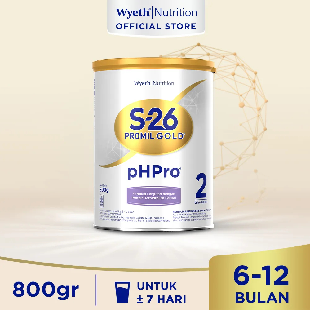 SUSU S-26 PROMIL GOLD PH PRO 2 USIA 6-12 BULAN 800 GRAM (NAN PH PRO)