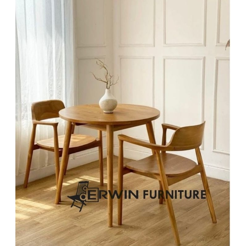 Meja cafe sigle heroshima - kursi set meja heroshima - meja cafe sigle- kursi heroshima