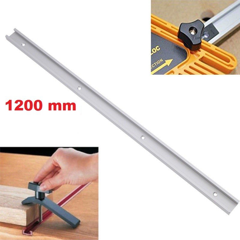 T-TRACK 1200mm t-slot Miter Track Jig Fixture Slot Untuk Meja Router