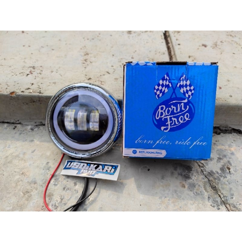REFLEKTOR DAYMAKER C70 LED IMPORT BORNFREE PNP BATOK ASTRA S 90 C700 VESPA LAMPU DEPAN UTAMA DAYMAKE