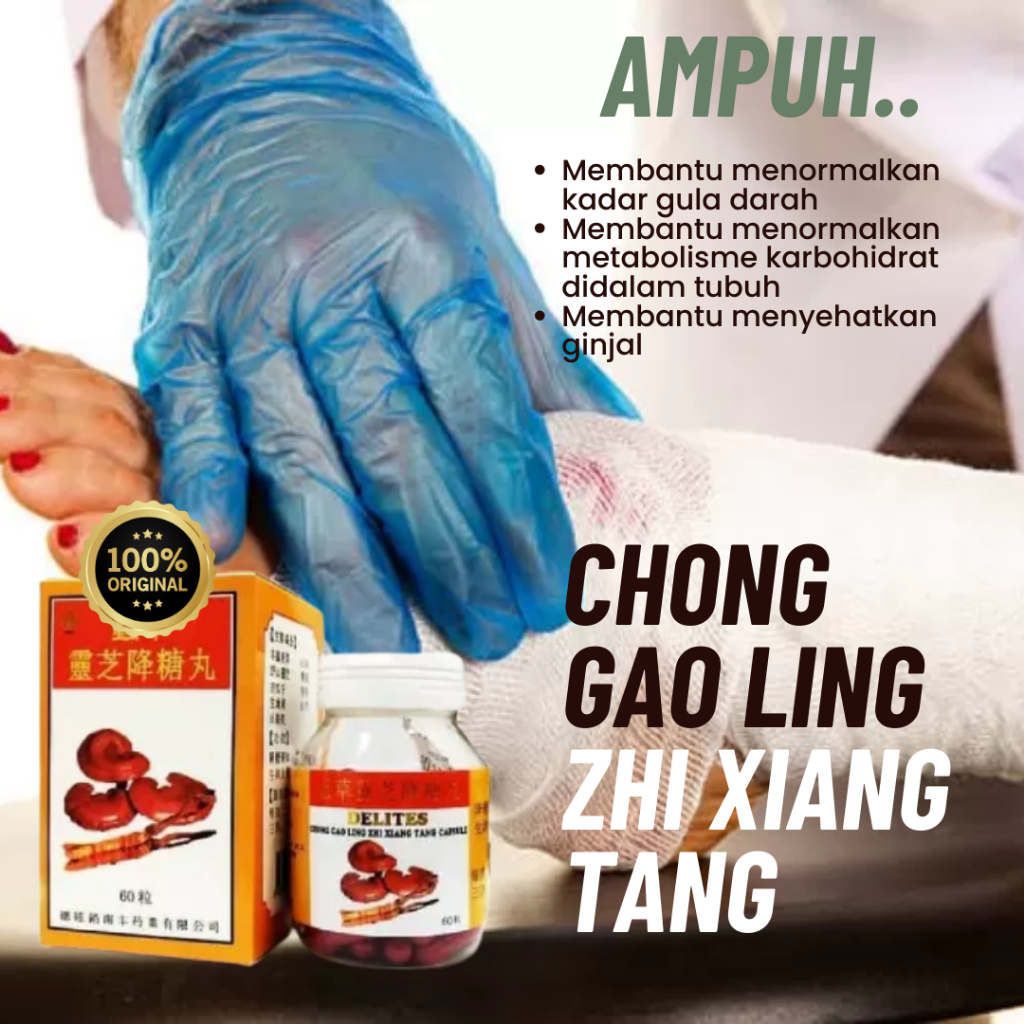 Chong Cao & Ling Zhi Xiang Tang Capsule - Solusi Atasi Kencing Manis, Diabetes Melitus, Cegah Gagal 