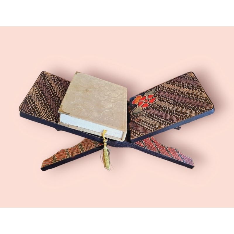 Rekal Batik Kayu | Tempat Ngaji Kayu | Meja Lipat Kayu | Meja Ngaji Batik