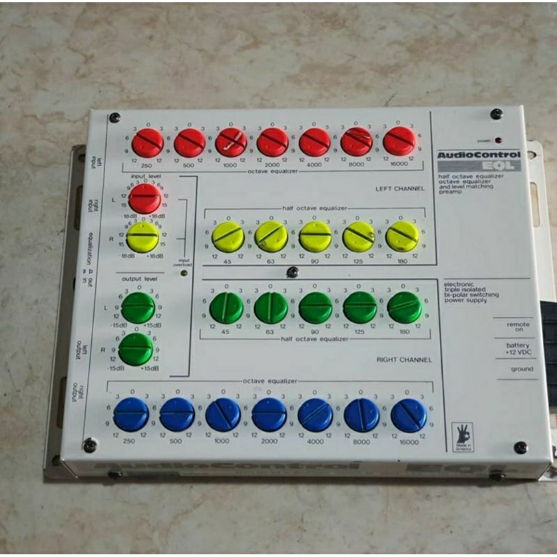 preamp equalizer audio control eql made in usa