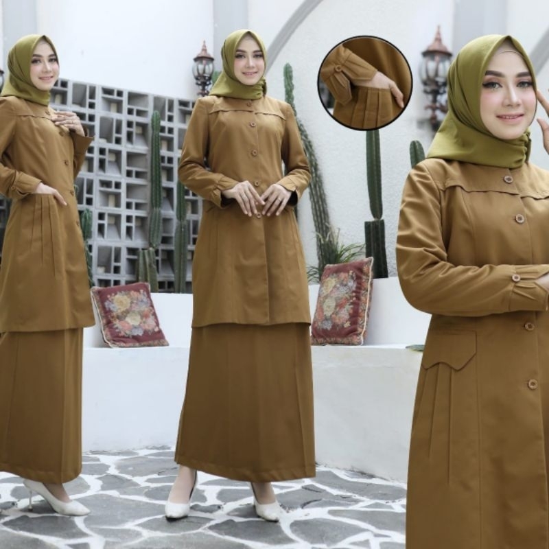 Seragam Princessfa Pemda Sedang wanita Rok A, Baju Dinas Pemda Wanita, Seragam ASN,PNS,GURU, Seragam