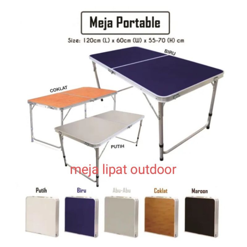[MEDAN]  MEJA LIPAT OUTDOOR/MEJA LIPAT BELAJAR/MEJA LIPAT SERBAGUNA/MEJA BELAJAR ANAK/MEJA RUANG TAM