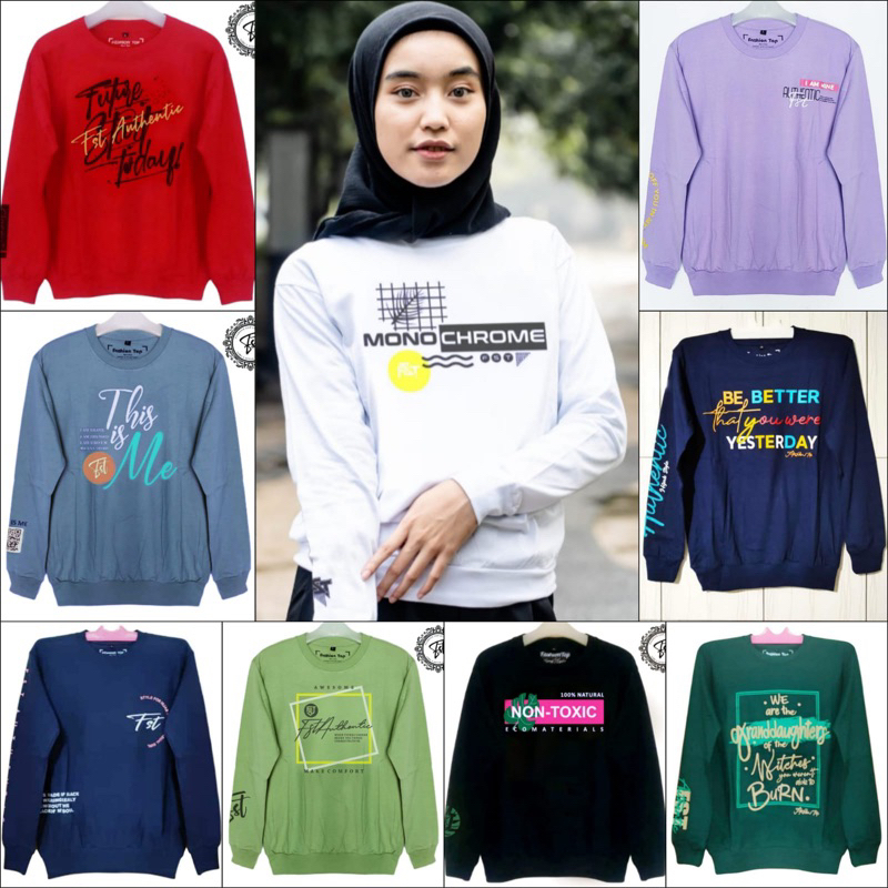 Kaos Wanita Lengan Panjang Pakai Ban Bawah // Kaos Sweater // Koas Dinarry // Zolaqu Style